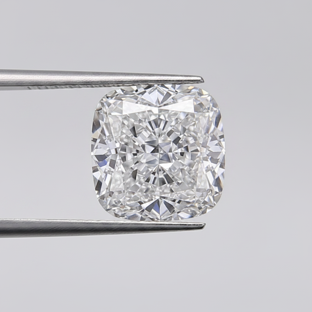 Diamant cultivé en laboratoire taille coussin de 0,98 carat, IF/D