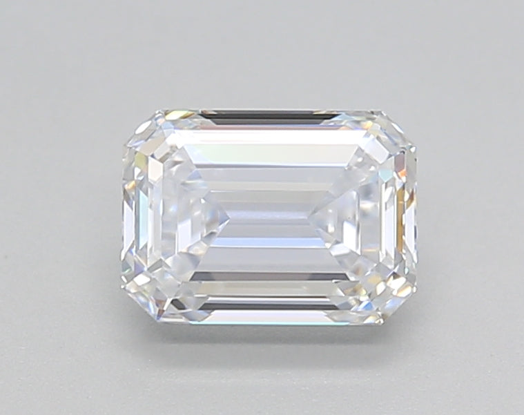 IGI Certified 1.00 CT Emerald Cut Lab-Grown Diamond, D Color, VS1 Clarity