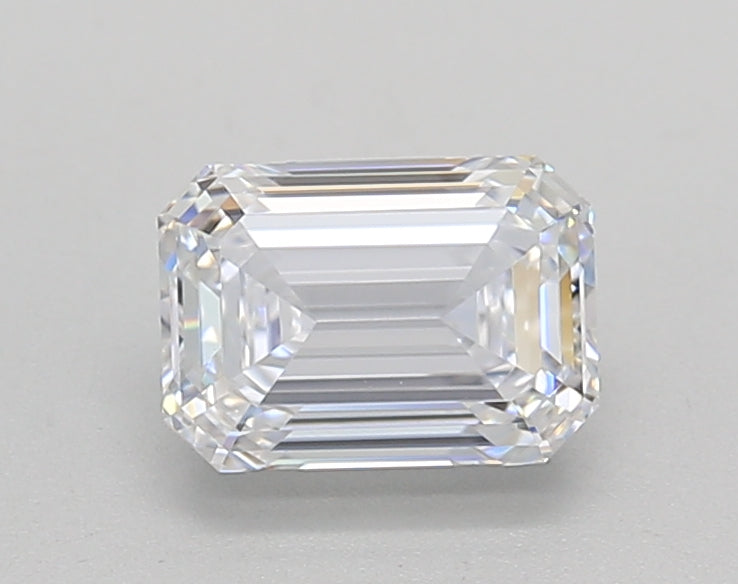 IGI Certified 1.00 CT Emerald Cut Lab Grown Diamond - D Color, VVS2 Clarity