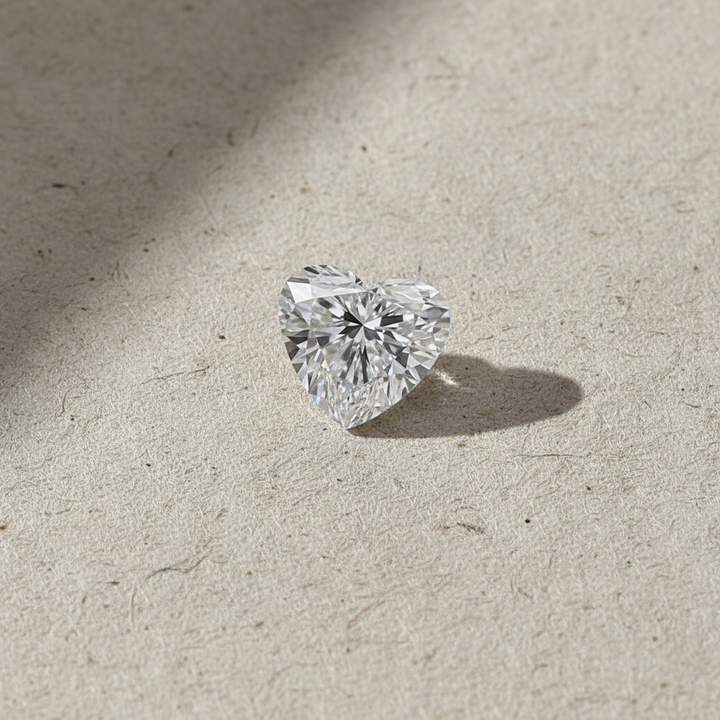 1.00 Carat Heart Cut Lab Grown Diamond VS1 D Color IGI Certified
