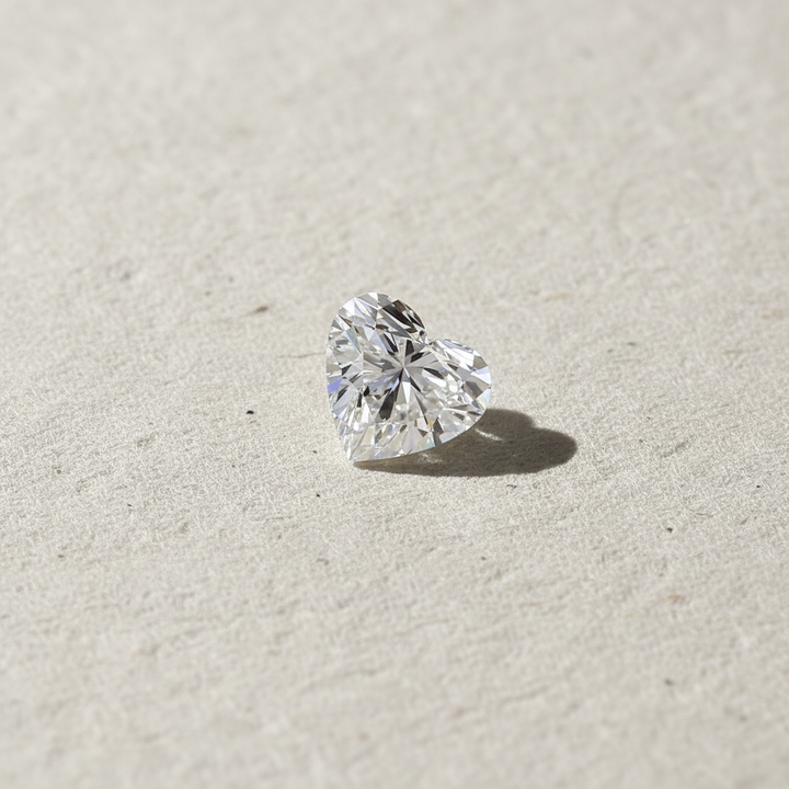 1.00 Carat Heart Cut Lab Grown Diamond VS1 D Color IGI Certified
