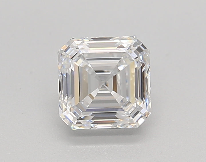 IGI CERTIFIED 1.00 CT SQUARE EMERALD LAB-GROWN DIAMOND, VVS2 CLARITY, D COLOR