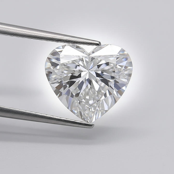 1.01 Carat E VS1 Heart Shape HPHT Lab Grown Diamond IGI Certified

