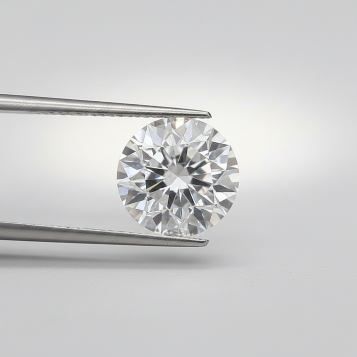 1,01 karaat ronde lab-gegroeide diamant, VVS2/D