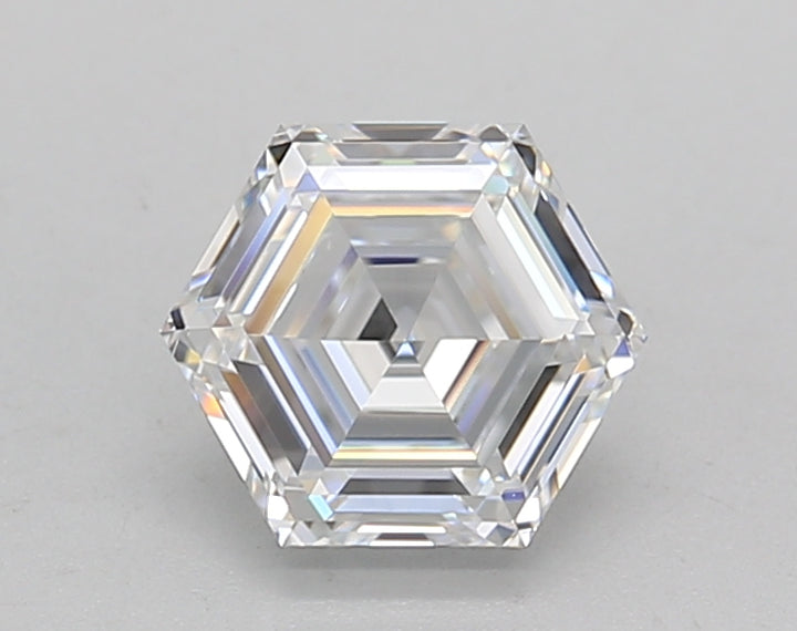 IGI Certified 1.03 CT Hexagonal Cut Lab -odlad diamant - VVS2/D -färg