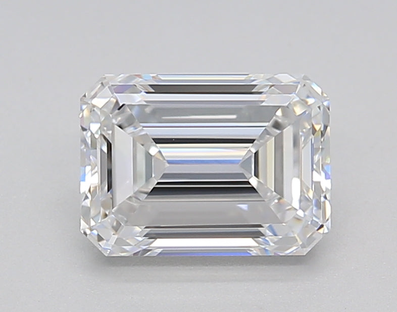 IGI Certified 1.50 CT Emerald Cut Lab Grown Diamond - D Color, VVS2 Clarity