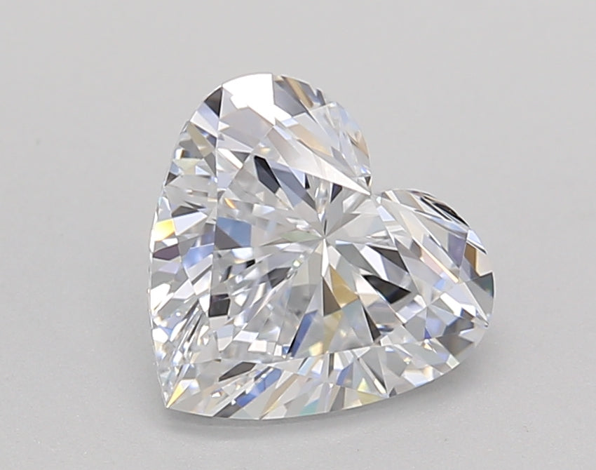 IGI Certified 1.50 CT Heart-Cut Lab-Grown Diamond, VVS2, D Color