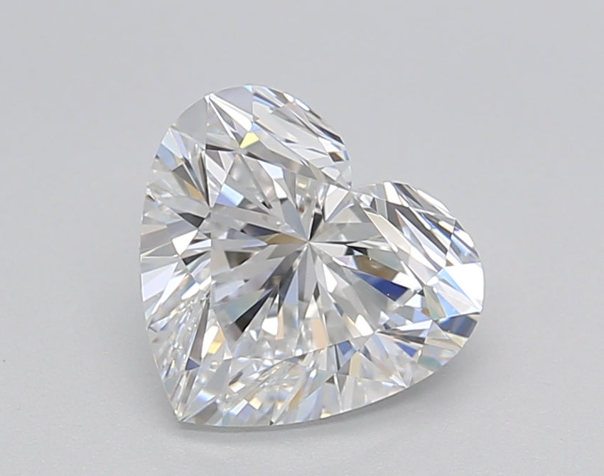 IGI Certified 1.50 CT Heart-Cut Lab-Grown Diamond, VVS2, E Color