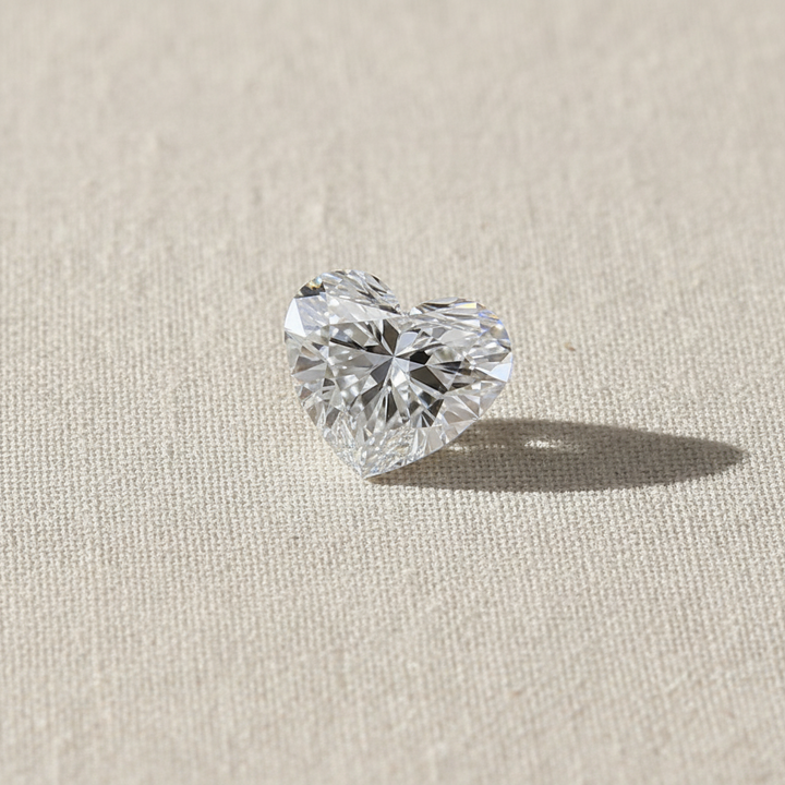 1.50 Carat Heart Cut Lab Grown Diamond VVS1 D Color IGI Certified

