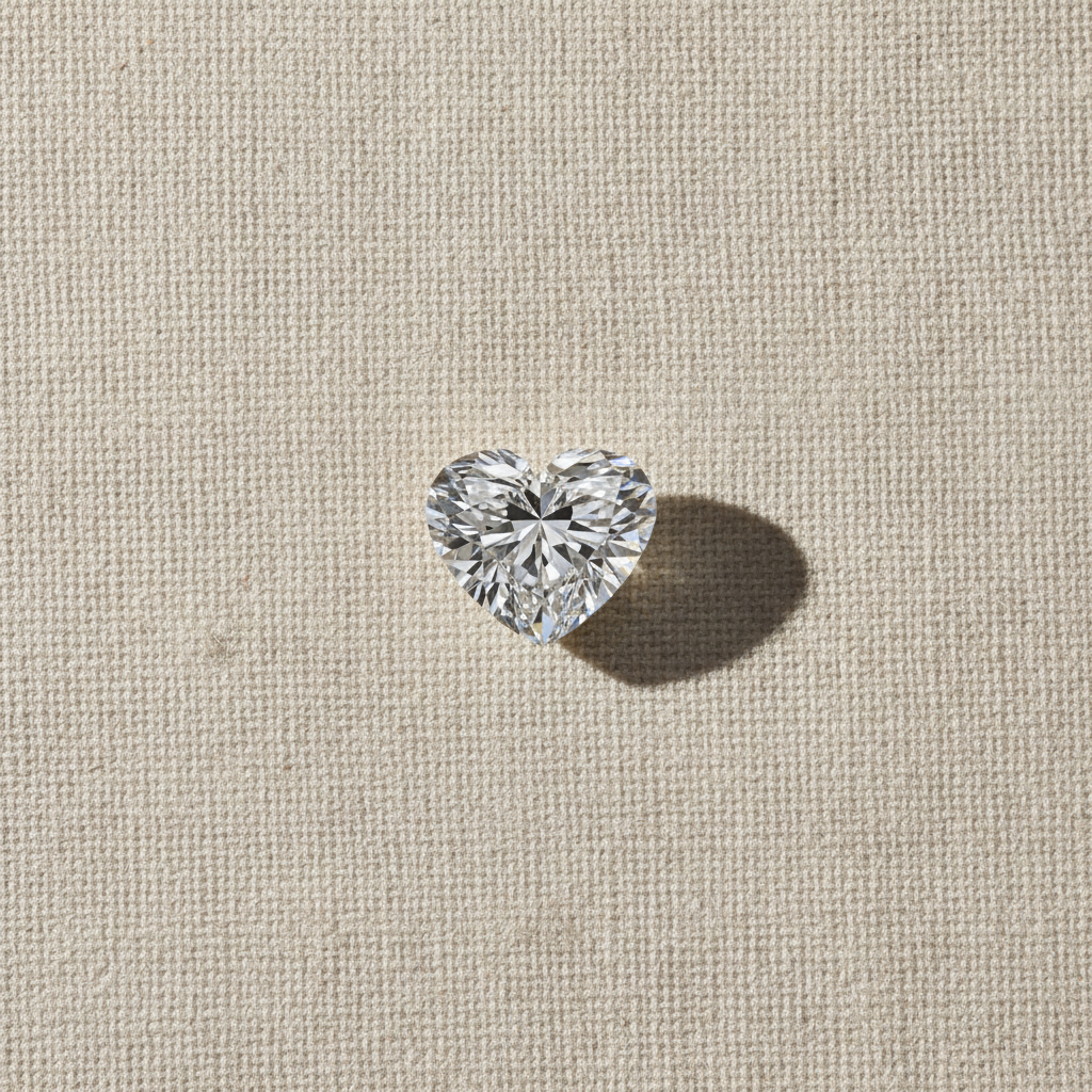 1.50 Carat Heart Cut Lab Grown Diamond VVS2 D Color IGI Certified
