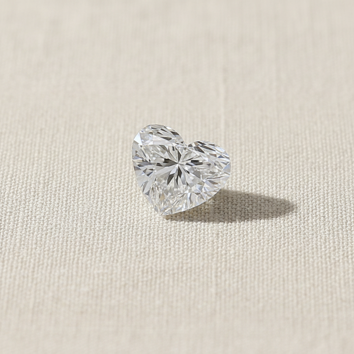 1.50 Carat Heart Cut Lab Grown Diamond VVS2 D Color IGI Certified

