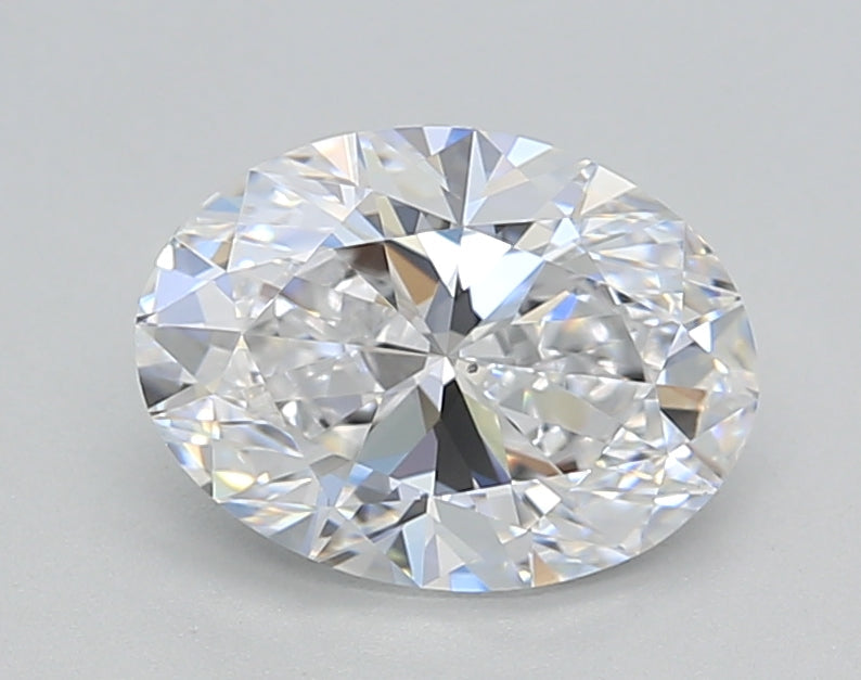 IGI Certified 1.50 CT Oval Cut Lab Grown Diamond - D Color, VS2 Clarity