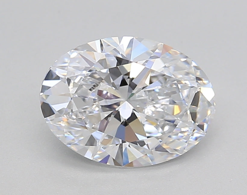 IGI Certified 1.50 CT Oval HPHT Lab-Grown Diamond: D Color, VVS2 Clarity