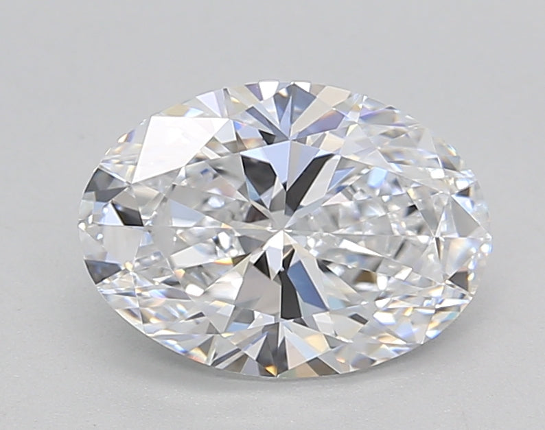 IGI Certified 1.50 CT Oval Lab-Grown Diamond: D Color, VVS2 Clarity