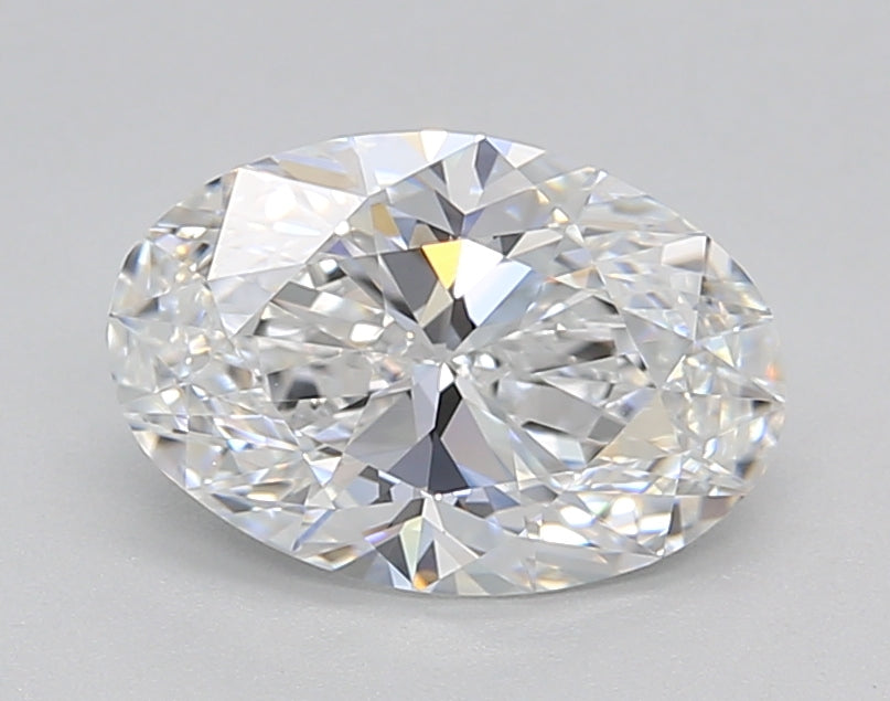 IGI Certified 1.50 CT Oval Lab-Grown Diamond: D Color, VVS2 Clarity