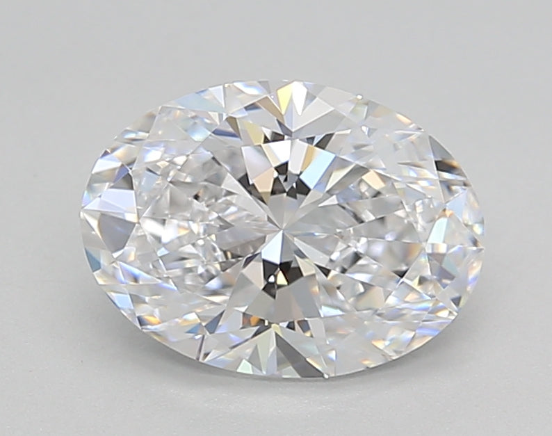 IGI Certified 1.50 CT Oval Lab-Grown Diamond, D Color, Internally Flawless Clarity