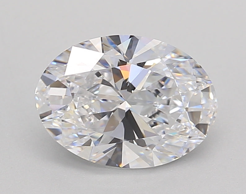 IGI Certified 1.50 CT Oval Lab-Grown Diamond, D Color, Internally Flawless Clarity