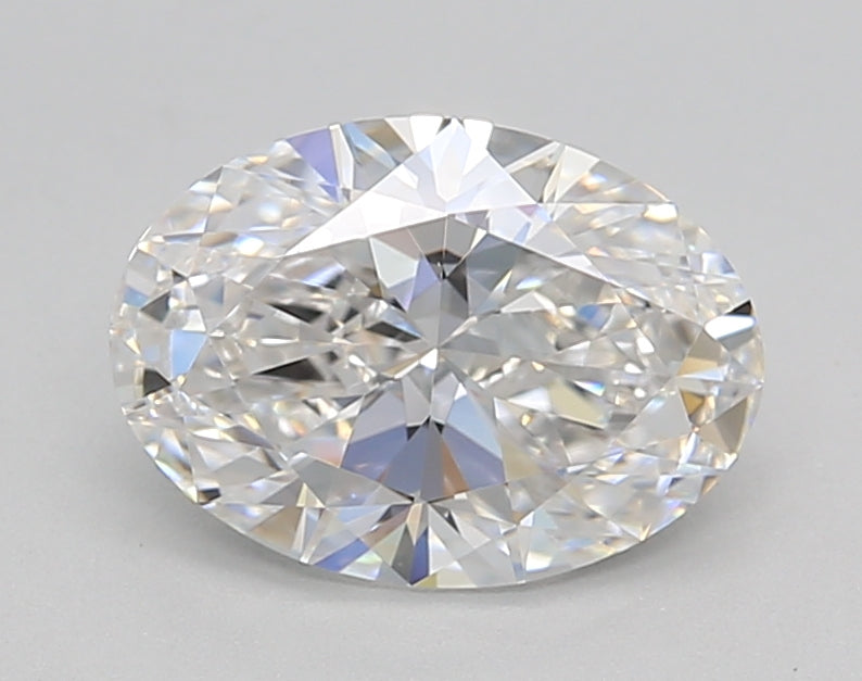 IGI Certified 1.50 CT Oval Lab-Grown Diamond, E Color, VS1 Clarity