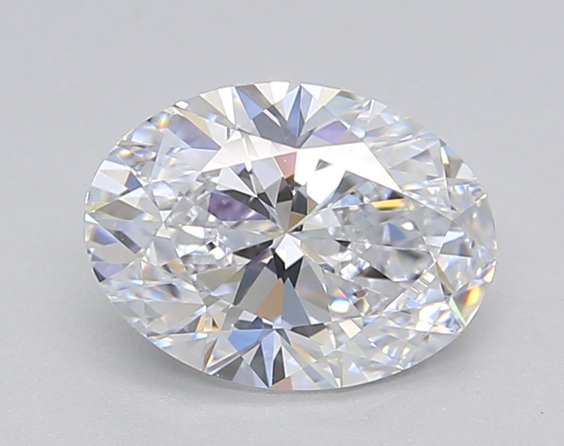 IGI Certified 1.50 CT Oval Lab Grown Diamond - D Color, VVS1 Clarity