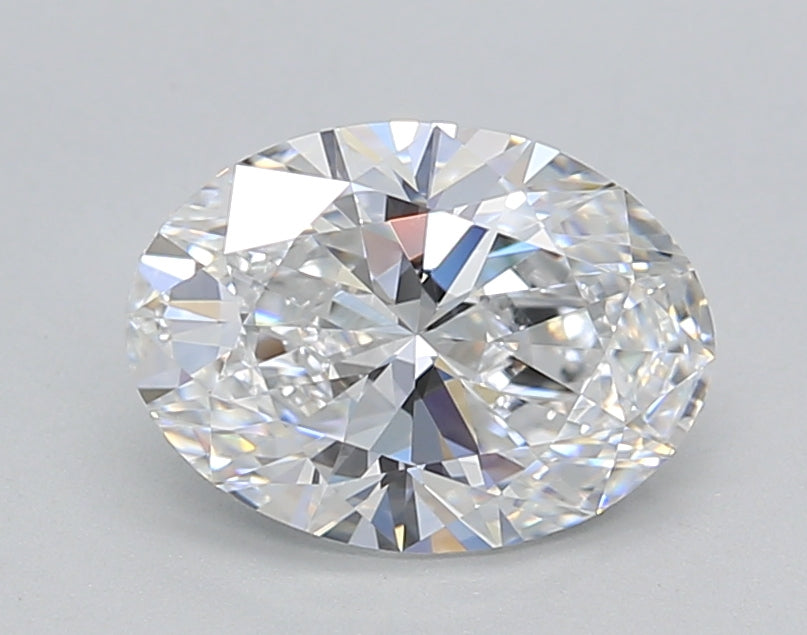 IGI Certified 1.50 CT Oval Lab Grown Diamond: D Color, VVS2 Clarity