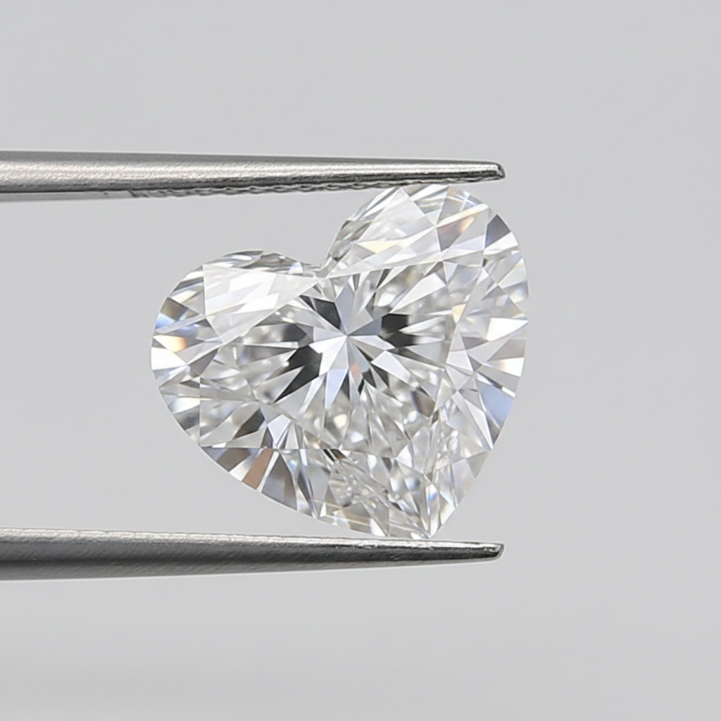 1.50 Carat D IF Heart Shape HPHT Lab Grown Diamond IGI Certified
