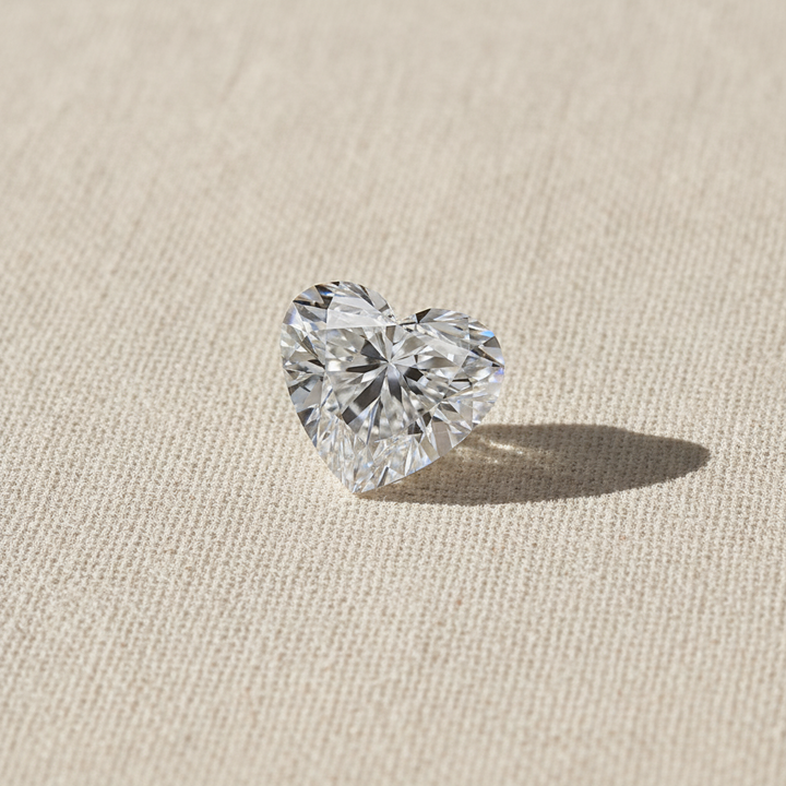 1.50 Carat Heart Cut Lab Grown Diamond VS1 D Color IGI Certified
