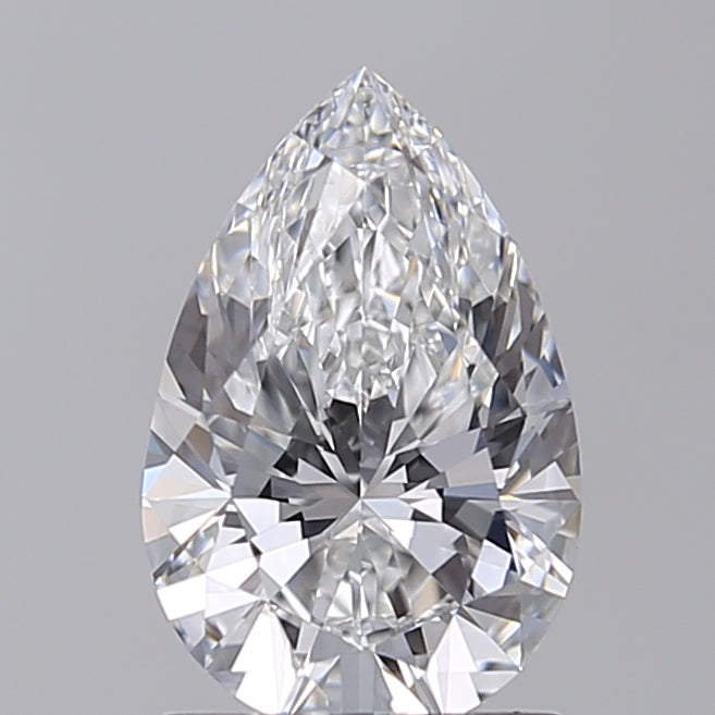 IGI Certified 1.51 CT Pear Cut Lab-Grown Diamond, VVS2/E Color