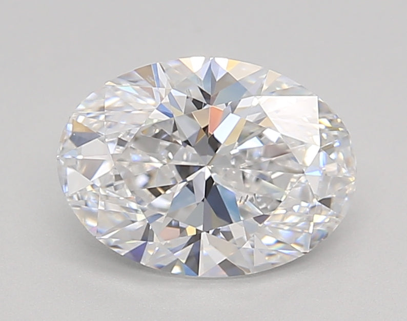 IGI Certified 1.52 CT Oval HPHT Lab Grown Diamond, D Color, VS1 Clarity