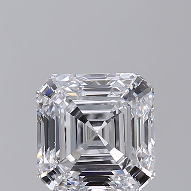 IGI Certified 1.52 CT Square Emerald Cut Lab Grown Diamond, D Color, VS1 Clarity