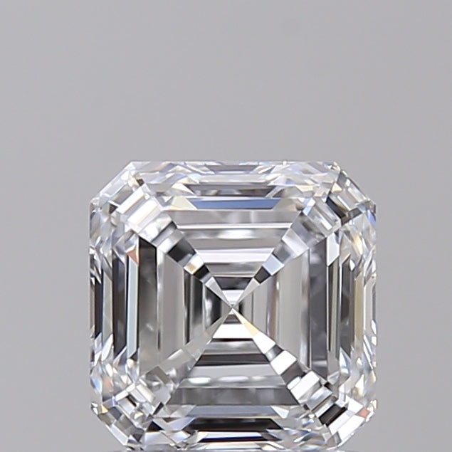 IGI Certified 1.52 CT Square Emerald Cut Lab Grown Diamond, D VVS2, HPHT