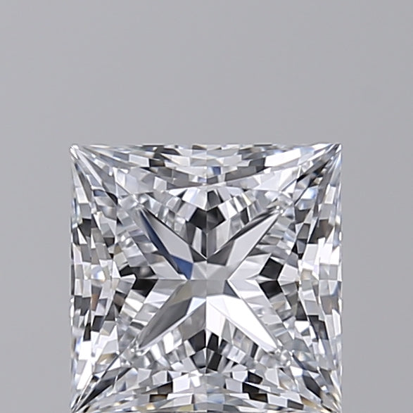IGI Certified 1.54 CT Princess Cut Lab Grown Diamond, IF/D Color