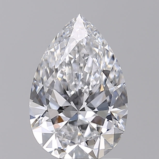 IGI Certified 1.55 CT Pear Cut Lab Grown Diamond, D VS1