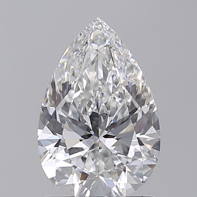 IGI Certified 1.55 CT Pear Cut Lab Grown Diamond, VVS2/F Color