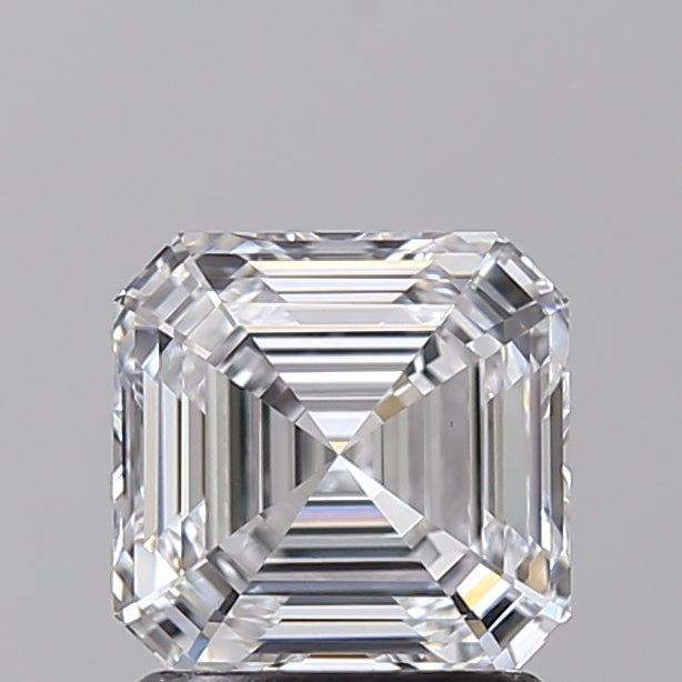 IGI Certified 1.55 CT Square Emerald Cut Lab Grown Diamond, D Color, VS1 Clarity