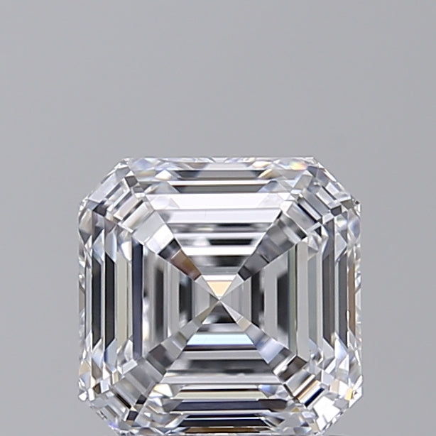 IGI Certified 1.55 CT Square Emerald Cut Lab Grown Diamond, D Color, VS1 Clarity