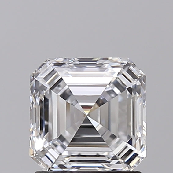 IGI Certified 1.55 CT Square Emerald Cut Lab Grown Diamond, D Color, VS1 Clarity