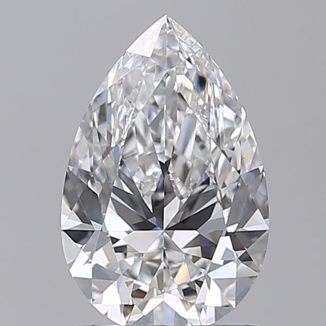 IGI Certified 1.56 CT Pear Cut Lab Grown Diamond, VVS2/E Color