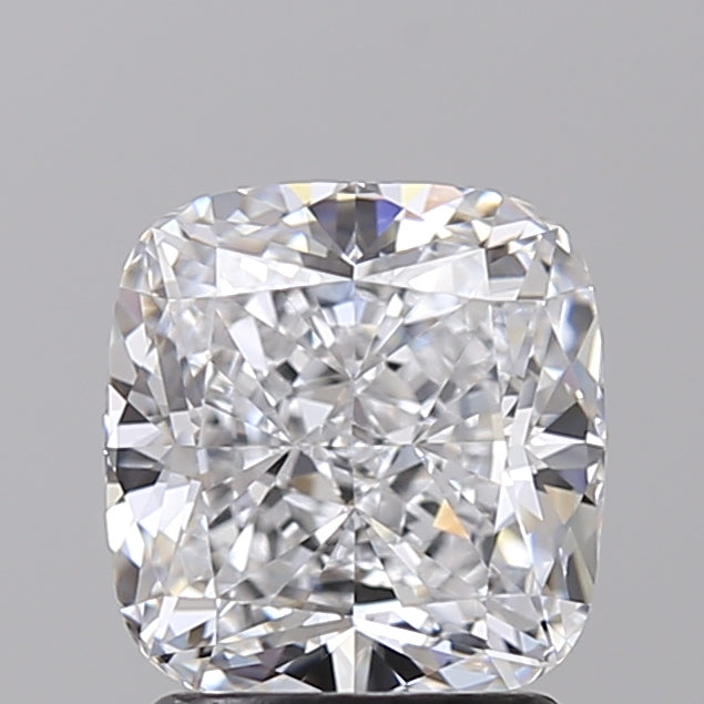 IGI Certified 2.00 CT Cushion Lab-Grown Diamond, D Color, Internally Flawless