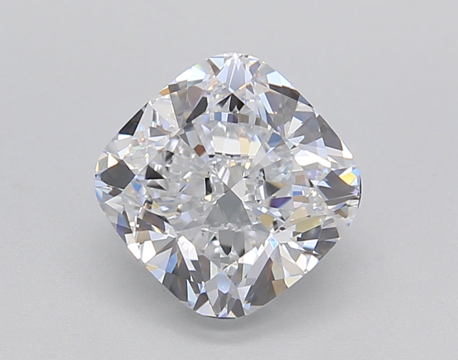 IGI Certified 2.00 CT Cushion Lab-Grown Diamond, D Color, VS1 Clarity