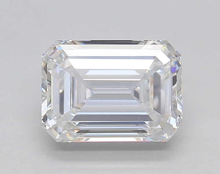 IGI Certified 2.00 CT Emerald Cut Lab-Grown Diamond, D Color, SI1 Clarity