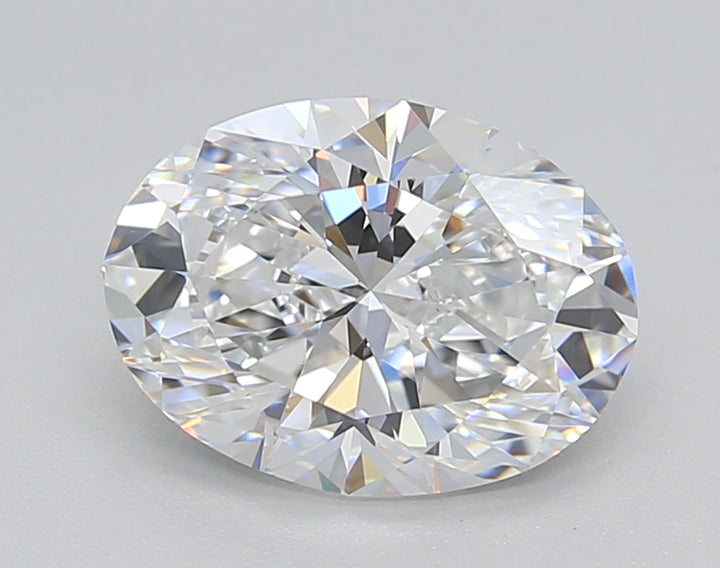 IGI Certified 2.01 CT Oval Cut Lab-Grown Diamond, D Color, VS1 Clarity