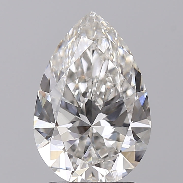 IGI Certified 2.01 CT Pear Cut F Color Lab-Grown Diamond