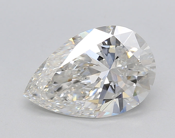 IGI Certified 2.01 CT Pear Cut F Color Lab-Grown Diamond