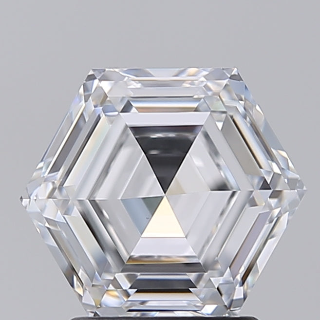 IGI Certified 2.02 CT HPHT Hexagonal Lab Grown Diamond, D VS1