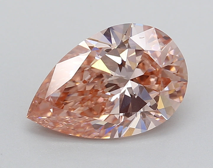 IGI Certified 2.02 CT Pear Cut Fancy Vivid Pink Lab-Grown Diamond