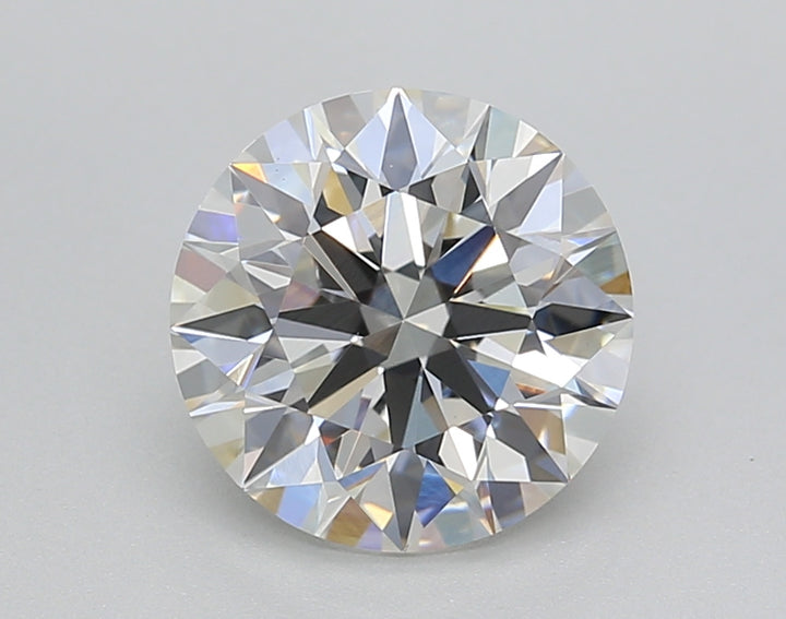 IGI Certified 2.03 CT Round Cut Lab Grown Diamond, VVS2 Clarity, G Color