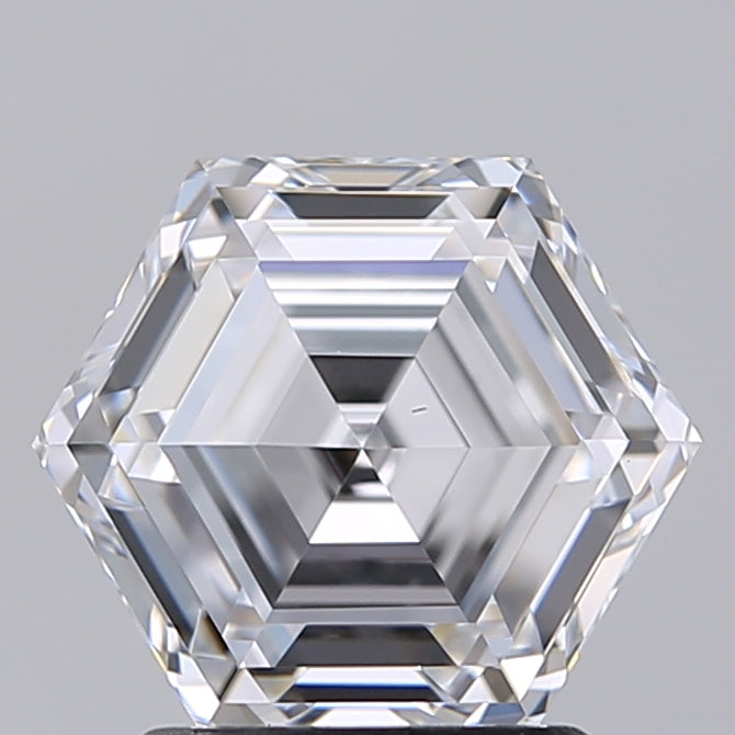 IGI Certified 2.04 CT HPHT Hexagonal Lab Grown Diamond, D VS1