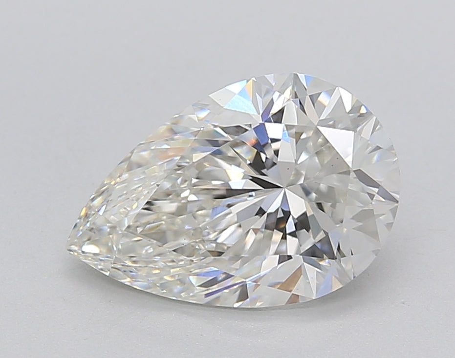 IGI Certified 2.04 CT Pear Cut F Color Lab-Grown Diamond