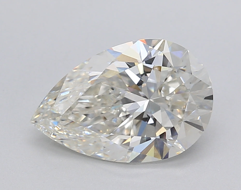 IGI Certified 2.04 CT Pear Cut Lab-Grown Diamond, G Color, VS1 Clarity