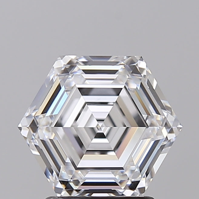 IGI Certified 2.05 CT HPHT Hexagonal Lab Grown Diamond, D VS2